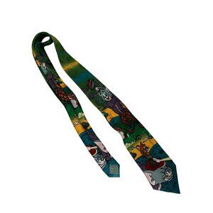 Cartoon Corner Tom Jerry Sylvester Golf TIe Mens Necktie Neck Multicolor